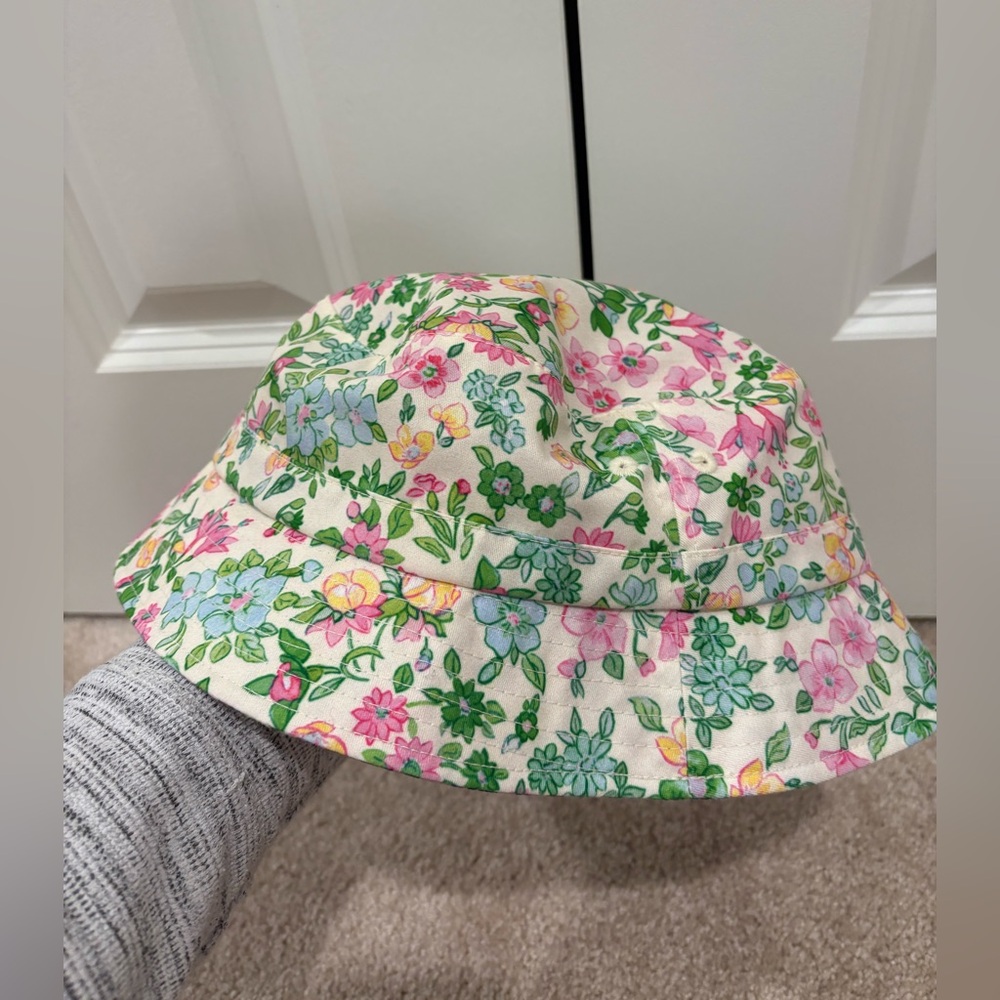 LoveShackFancyxHurley Floral Printed Bucket Hat NWOT - Picture 7 of 9